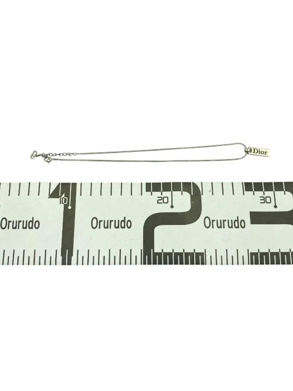 Dior Necklace Logo Silver
